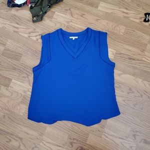 Royal blue blouse